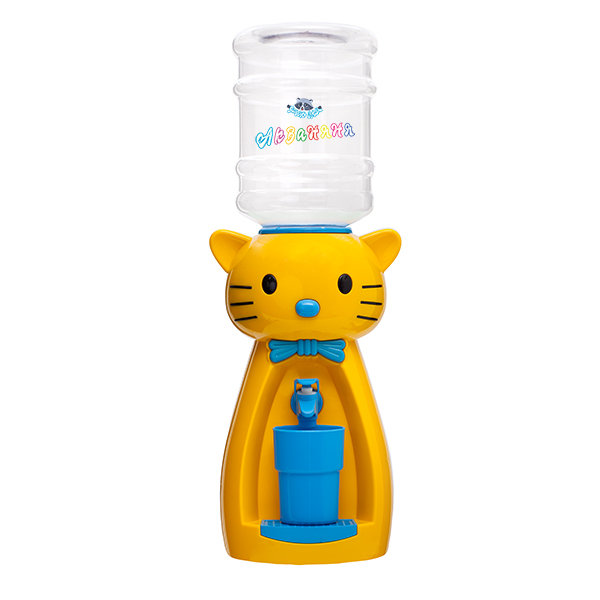 Детский кулер Акваняня кошка желтая с голубым